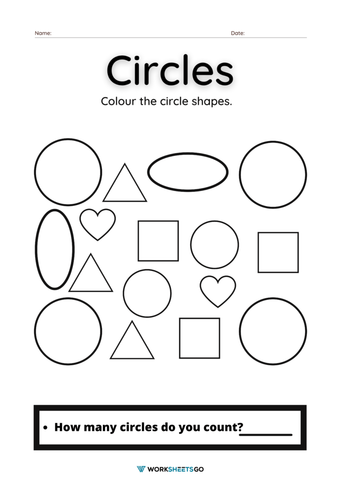 Circle Preschool Worksheet