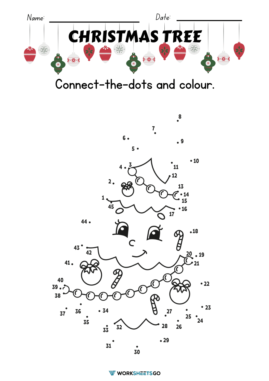 Christmas Tree Worksheets