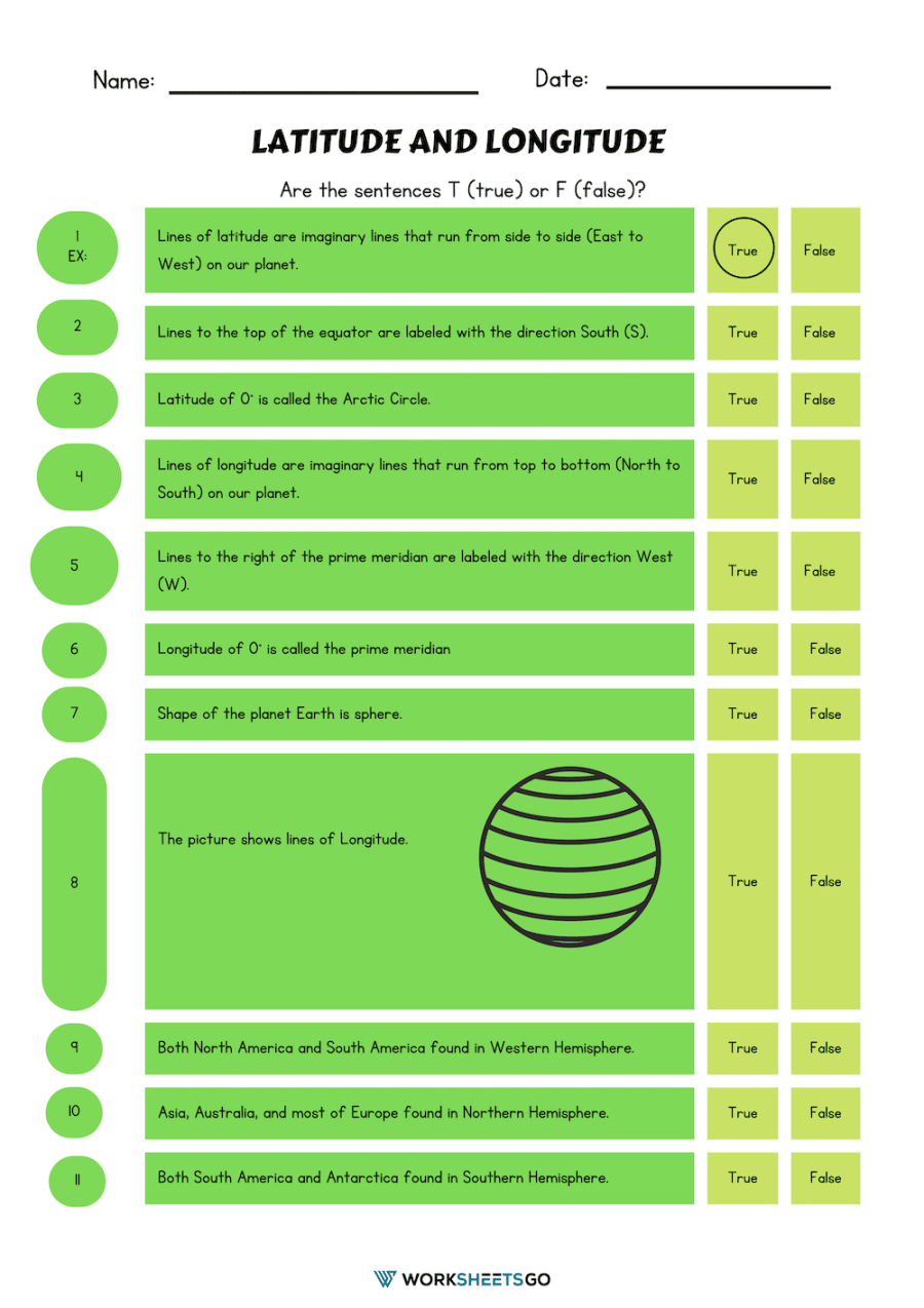 Latitude And Longitude Worksheets WorksheetsGO