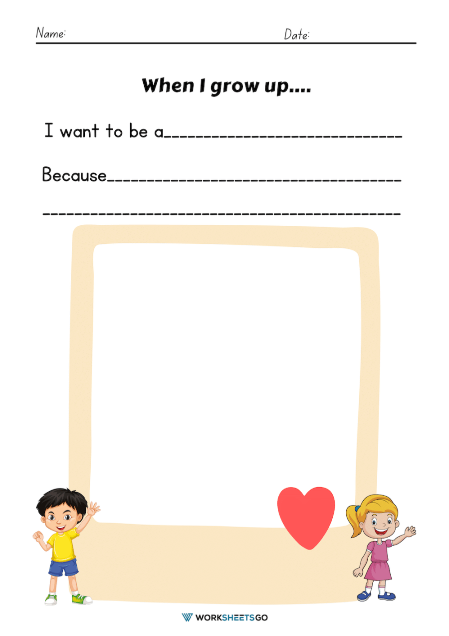 When I Grow Up Worksheets | WorksheetsGO