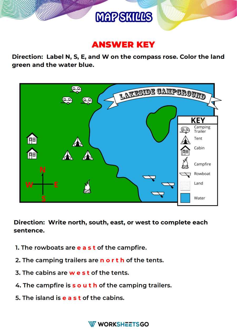 Map Skills Workshee Answer Key 