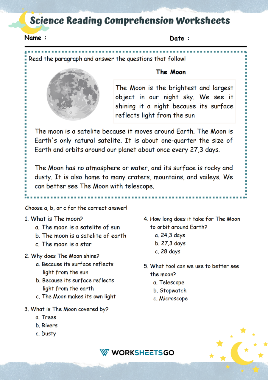 Science Reading Comprehension Worksheets | WorksheetsGO